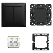 Busch Jaeger 6716/03 UJ-915 Friends of Hue Smart switch Busch Balance 3-stuks Mat zwart