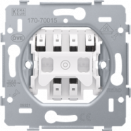 Niko 170-70015 Drukknop N.O. met 3 aansluitklemmen 10 A/250 Vac Insteekklemmen