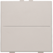 Niko 102-00001 Huisautomatisering - enkelvoudige toets voor draadloze schakelaar of drukknop met 2 bedieningsknoppen,Light grey