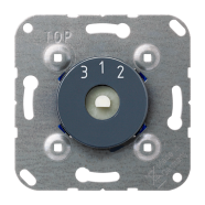 Jung 1504.10 N 3-stappen-schakelaar zonder OFF-stand 1-polig 10AX 250V Antraciet