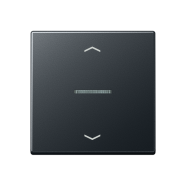 Jung A 101 KO5P BF ANM F10 Schakelwip met lens en pijlsymbolen Antraciet mat