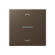 Jung A 101 KO5P MO F10 Schakelwip met lens en pijlsymbolen Mokka