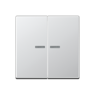 Jung A 102 KO5 AL F10 Schakelwip met lens voor taster 2-voudig Aluminium