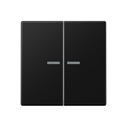 Jung A 102 KO5 BF SWM F10 Schakelwip met lens voor taster 2-voudig Grafietzwart mat