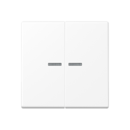 Jung A 102 KO5 BF WWM F10 Schakelwip met lens voor taster 2-voudig Sneeuwwit mat