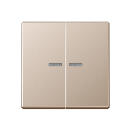 Jung A 102 KO5 CH F10 Schakelwip met lens voor taster 2-voudig Champagne