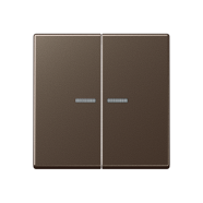 Jung A 102 KO5 MO F10 Schakelwip met lens voor taster 2-voudig Mokka