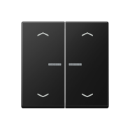 Jung A 102 KO5 BF SWM F10 Schakelwip met lens en pijlsymbolen voor taster 2-voudig Grafietzwart mat