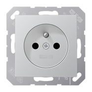 Jung A 1520 FKI AL Wandcontactdoos Frans/Belgisch systeem 16 A 250 V ~ SAFETY+ A range Aluminium