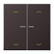 Jung AL 102 KO5P D F10 Schakelwip met lens en pijlsymbolen voor taster 2-voudig Dark