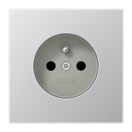 Jung AL 1520 FKI Wandcontactdoos Frans/Belgisch systeem Aluminium (België)