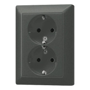 Jung AL 5020 KI AN-L 2-voudige wandcontactdoos