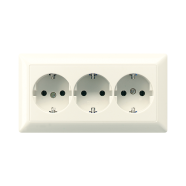 Jung AS 523 Wandcontactdoos met beschermingscontact 16 A 250 V ~ voor wandgoot Wit