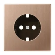 Jung BRG 1520 PL Afdekking voor wandcontactdoos met randaarde LS range Geborsteld brons 