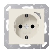 Jung HOME BT A 1521 SE Wandcontactdoos met randaarde Energy Wit