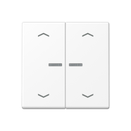 Jung HOME BT A 17102 P WWM Taster 2-voudig met pijlsymbolen Sneeuwwit mat 