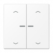Jung HOME BT LS 17102 P WWM Taster 2-voudig met pijlsymbolen Sneeuwwit mat