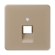 Jung CD 569-1 UA GB Afdekking voor IAE/UAE-aansluitdozen 1 x 8-pole Goud-brons