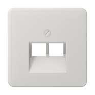 Jung CD 569-2 UA LG Afdekking voor IAE/UAE-aansluitdozen 2 x 8-pole Lichtgrijs