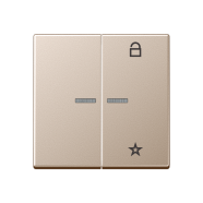 Jung FM A 1701 CH eNet taster Universeel 1-voudig Champagne