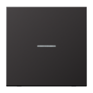 Jung FM AL 1700 D eNet taster Standaard 1-voudig Dark (gelakt aluminium)