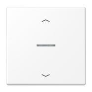 Jung LS 101 KO5P SWM Schakelwip met lens en pijlsymbolen Sneeuwwit mat 