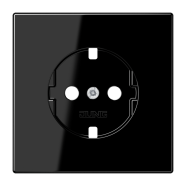 Jung LS 1520 PL SW Afdekking voor contactdoos met beschermingscontact Zwart
