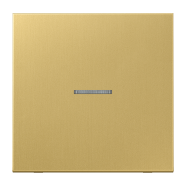 Jung ME 101 KO5 C F10 Schakelwip met lens Messing klassiek