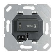 Jung USB PD60 C SW Power Delivery USB laadcontactdoos 1x type C Zwart