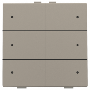 Niko 123-52206 Zesvoudige drukknop met leds en comfortsensoren voor Niko Home Control Bronze