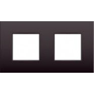 Niko 135-76800 Tweevoudige afdekplaat met 71 mm centerafstand Intense dark brown