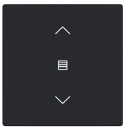 Busch Jaeger LFJW/A.1.63.11-885 Future Linear Afdekking 1-voudig wip voor keypad met symbool “Jaloezie" Zwart mat