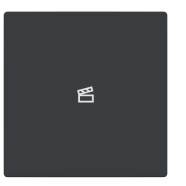 Busch Jaeger LFST/A.1.63.11-81 Future Linear Afdekking 1-voudig wip voor keypad met symbool “Scene" Antraciet
