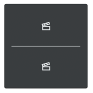 Busch Jaeger LFST/A.2.63.11-81 Future Linear Afdekking 2-voudig wip voor keypad met symbool “Scene" Antraciet