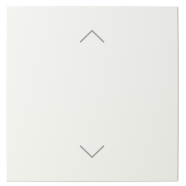 Busch Jaeger LFAW/A.1.55.11-914 Busch-balance SI Afdekking 1-voudig wip voor keypad met symbool “omhoog omlaag" Wit