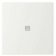 Busch Jaeger LFJT/A.1.55.11-914 Busch-balance SI Afdekking 1-voudig wip voor keypad met symbool “Jaloezie" wit