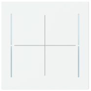 Busch Jaeger LFW/A.4.70.11-44M Busch-art linear Afdekking 4-voudig voor keypad Studiowit mat