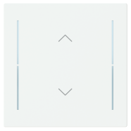 Busch Jaeger LFAW/A.1.63.11-84 Future Linear Afdekking 1-voudig wip voor keypad met symbool “omhoog omlaag" Studiowit