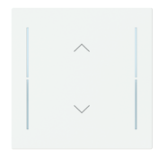 Busch Jaeger LFAW/A.1.70.11-44M Busch-art linear Afdekking 1-voudig wip voor keypad met symbool “omhoog omlaag" Studiowit mat