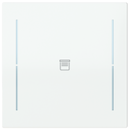 Busch Jaeger LFJ/A.1.70.11-44G Busch-art linear Afdekking 1-voudig wip voor keypad met symbool “Jaloezie" Studiowit