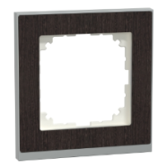 Schneider Electric Merten MEG4010-3671 M-Pure Decor 1-voudig afdekraam Hout Wenge