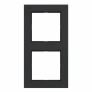 Hager WAD6200BM A.1 Afdekraam 2-voudig Nachtzwart mat