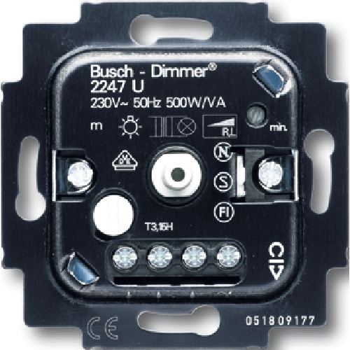 Busch Jaeger 2247 U Dimmer Goedkoper Met Schakelmateriaal