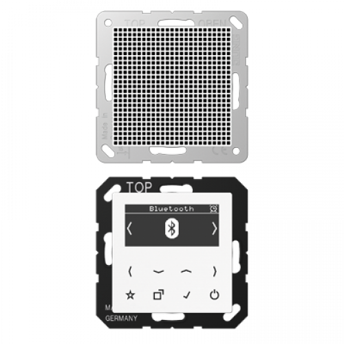 attent het formulier Dekking Jung DAB A1 BT WW Smart Radio DAB+ Bluetooth Set mono Alpine wit -  Goedkoper Met Schakelmateriaal