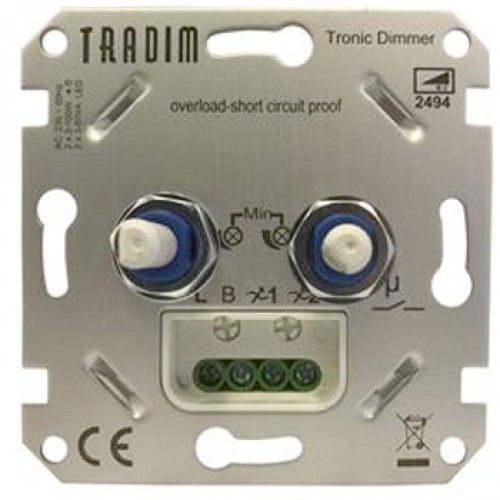 Tradim LED Tronic Dimmer x 100W - Goedkoper Met Schakelmateriaal