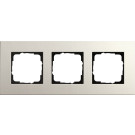 Gira 0213220 Afdekraam Esprit Drievoudig Linoleum-multiplex lichtgrijs