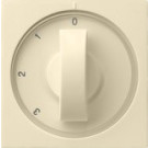 Gira 066901 Systeem 55 Afdekking met draaiknop voor 3-standenschakelaar Nulstand Crème wit glanzend