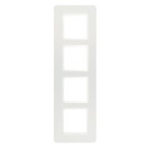 Berker 10146189 Q.7 Afdekraam 4-voudig, Polarwit soft-finish