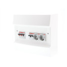 ABB 1SPN001600F0030 ZV Verdeler PV-omvormer 1x installatieautomaat B16A 1x combimaat 16A/0,03 + 2 WCD achter hoofdschakelaar 40A