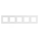 Niko 241-76005 Vijfvoudige afdekraam Pure Liquid snow white